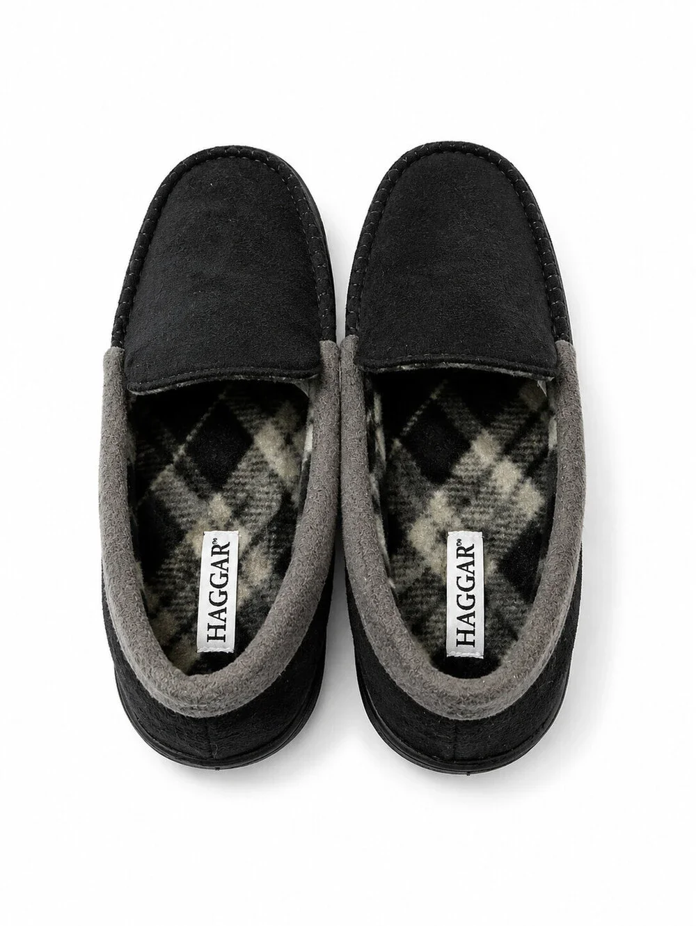 Haggar Mens Venetian Slipper Indoor/Outdoor HouseShoe w/ Memory Foam Sz 11-12